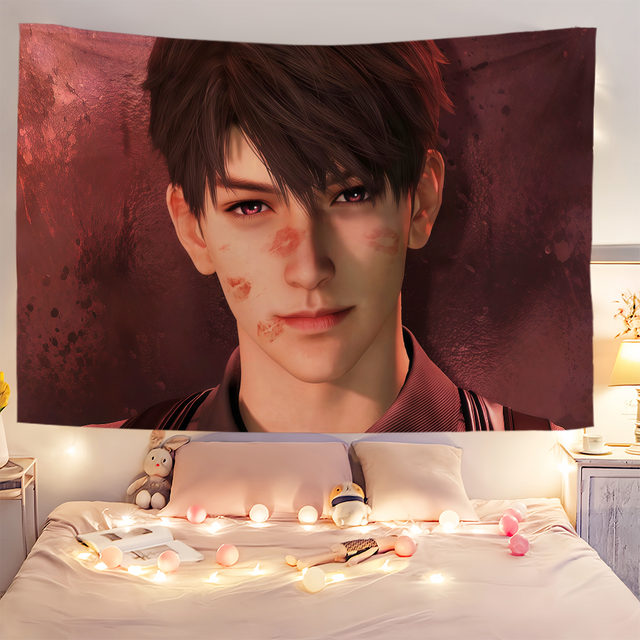 Sylus Caleb Zayne Love and Deepspace Lipstick Marks Flag for Room Dorm Camping Party Garage Bar Wall Picnic Decoration Banner