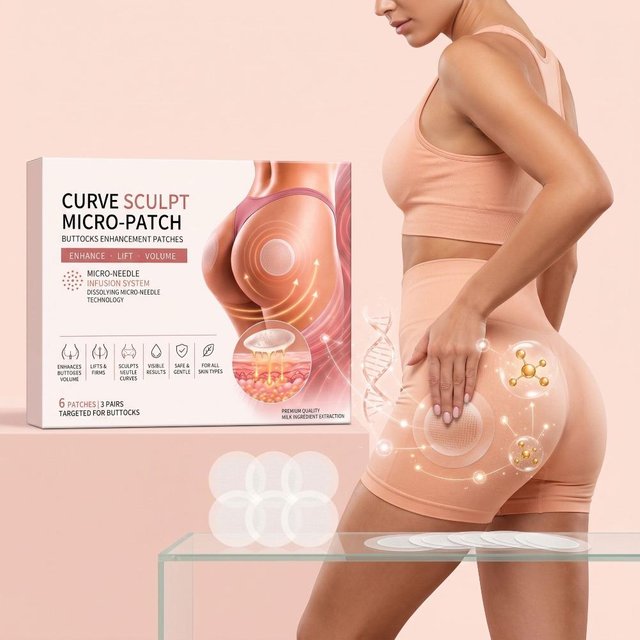 Curve Sculpt Micro‑Patch for Buttocks, Gentle Butt Skin Care Patches, Nourishing Moisturizing Patches for Dry Rough Hip Skin