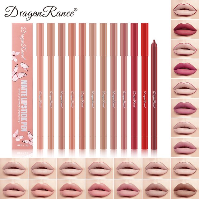 Lip Liner for Autumn and Winter, Matte, Brightening, Enhances Complexion, Velvet Matte Lipstick, Long-Lasting Effect, Non-Fading, Non-Stick Cup Lip Liner
