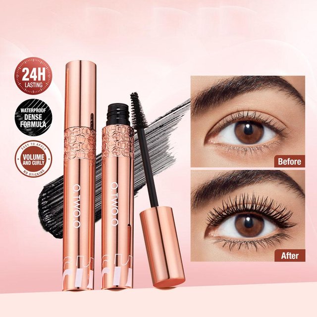 Mascara imperméable allonge les cils Extension noir sans taches allonge le Volume 5D Mascara en Fiber de soie cosmétiques