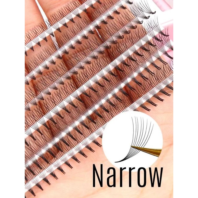 XL Mega Volume Tray Pointy Base Narrow Premade Fans Cil 4D 5D 8D 10D 7mm CC Curl Lash Ready Fan Eyelash Extension Makeup Cilios