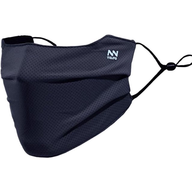 Summer Sun Protection Face Mask for men Solid Color Reusable Breathable UV Face Shield Washable Cycling Face Mask Outdoor Acce