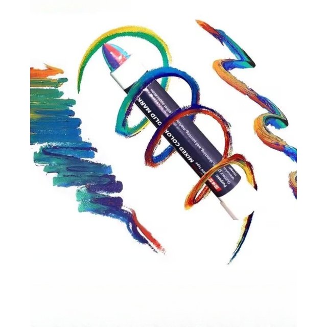 Mixed Color Solid Paint Signature Pen Oil-based Waterproof Sunscreen Strong Cover Markers Hand-painting Art Writing Supplies