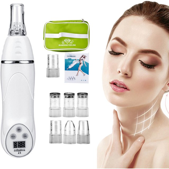 Dermabrasion Exfoliating Blackhead Acne Pore Remove Facial Skin Care Beauty Machine Rechargeable Face Diamond Pen Home Beauty
