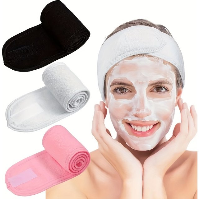 Wide Adjustable Women Head Wrap Skincare Makeup Hair Band Suitable For SPA Shower Bath Yoga Sports Face Washing Accessory