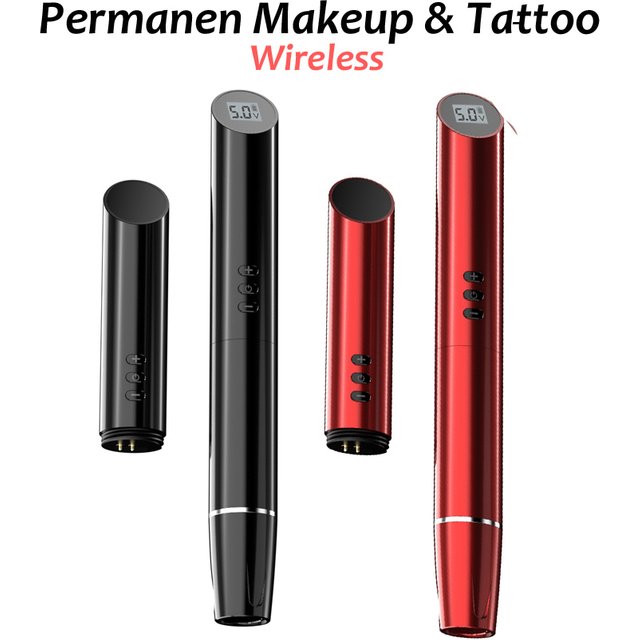 Newest Pro-Wireless Permanent Makeup Machine Eyebrow Tattoo Pen With Spare Battery