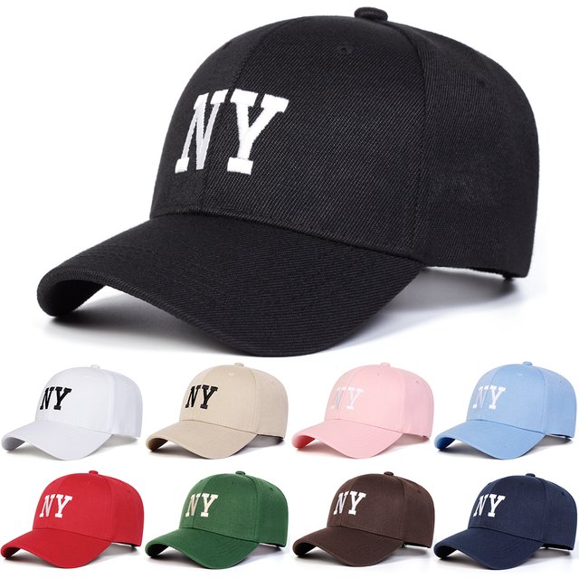 Unisex NY Embroidery Baseball Caps Spring Autumn Outdoor Adjustable Casual Hats Sunscreen Hat Sports Cap