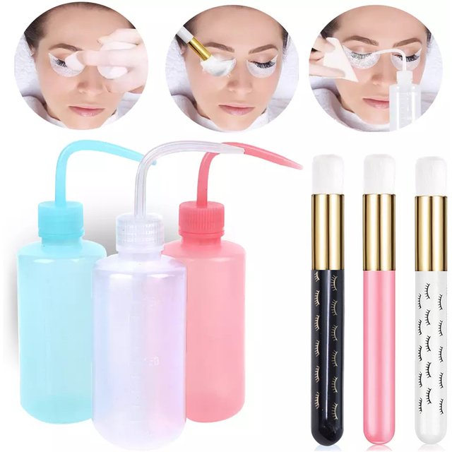 Eyelash Extension Cleaning Bottle Eye Lashes Clean Brush Set Eyebrow Skin Care Remover Washing Lash Shampoo Flask Tools Kit