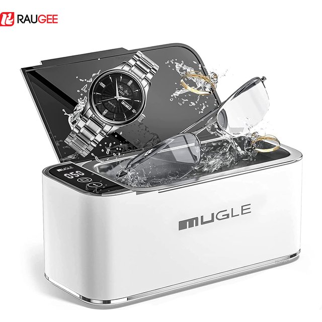Ultrasonic Cleaner Ultrasonic Glasses Cleaner Ultrasound Washing Machine 46kHZ High Frequency Ultrasonic Jewelry Cleanser Bath