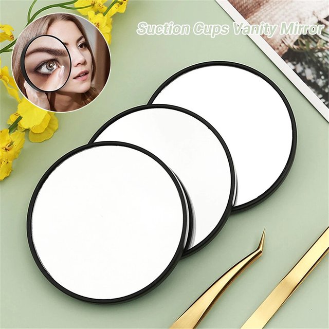 5/10/15X Magnifying Makeup Mirror Cosmetic Beauty Shaving Blackhead Magnifying Mirror for Bathroom Portable Makeup Round Mirror