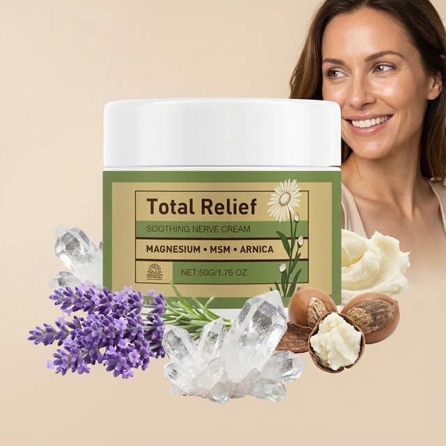 50G Nerve Cream Magnesium MSM&Arnica Formula for Muscle Tension Fatigue Deep Hydrating Body Cream for All Skin Type Non-Greasy