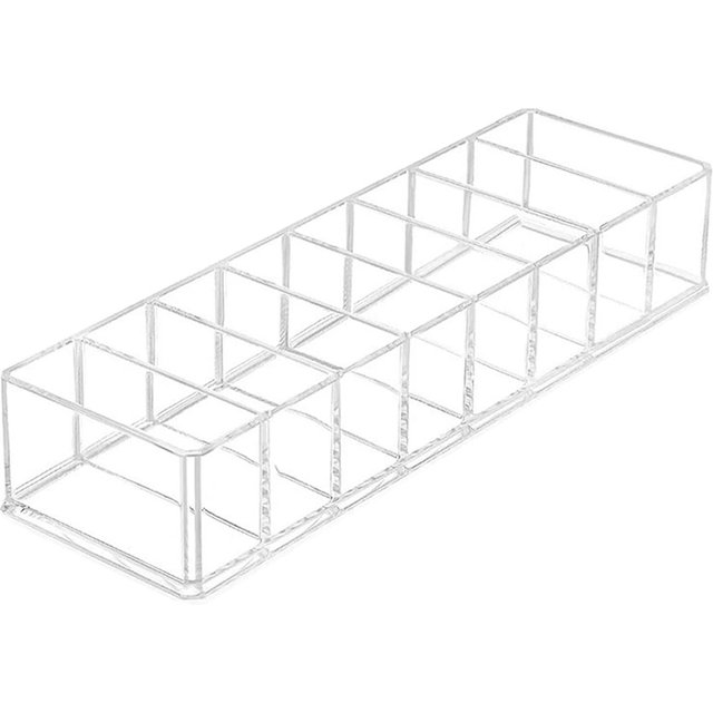 1pc, Transparent Nail Polish Storage Box, Suitable for Table Top Finishing Container of Nail Salon, Cosmetics Storage Display