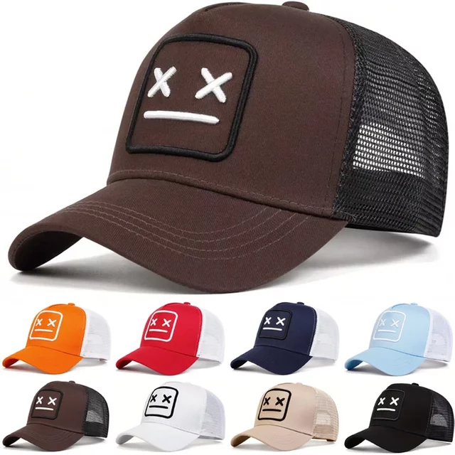 Unisex XX Embroidery Baseball Net Caps Adjustable Casual Hats Spring and Summer Outdoor Sunscreen Hat