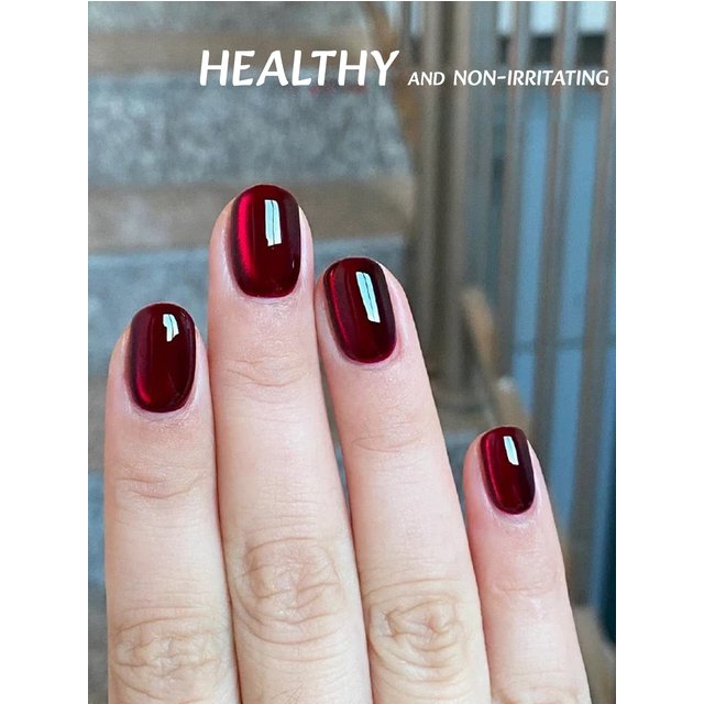 MIANEL 12ML Red Ocean Cat Eye Gel Nail Polish 2026 Top Selling Red Color Flash Glass Beads Cat Magnetic Gel Red Nails 1-9pcs