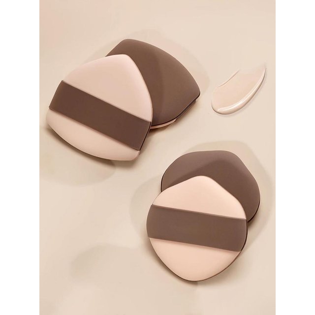 Professional Milk Coffee Makeup Puff Set High Elasticity Cushion Sponge For Seamless Base Makeup Water-Drop Shape Beauty Tools