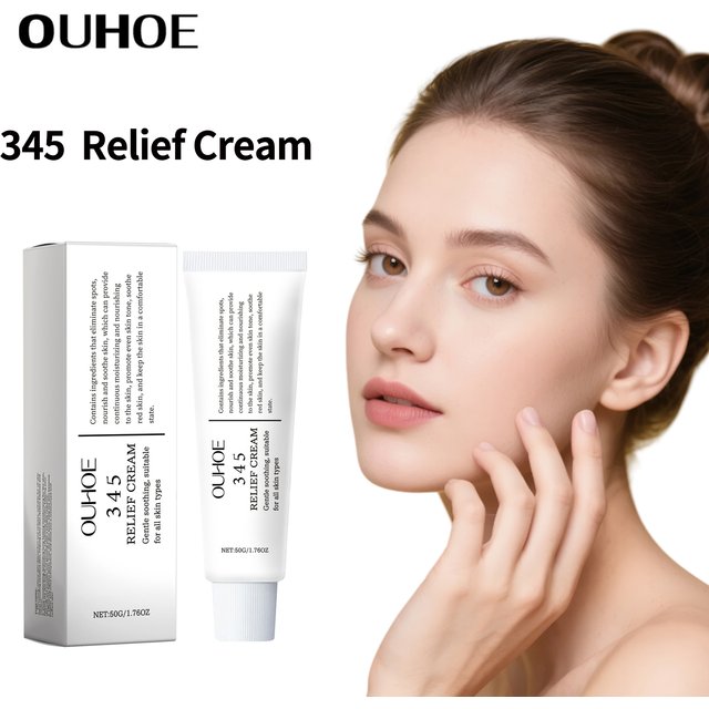 345 Face Cream Antioxidant Relief Cream Soothing Hydrating Repair Acne Moisturizing and Calming Lifting Korean Skin Care Product