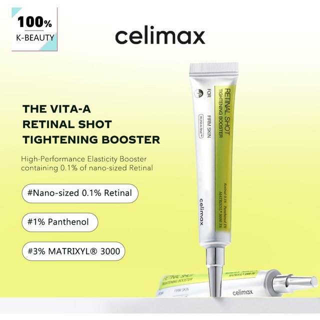 Celimax THE VITA-A RETINAL SHOT TIGHTENING BOOSTER,Skin Firming Booster & Strengthens Skin Barrier,Korean Cosmetic,Korean Makeup