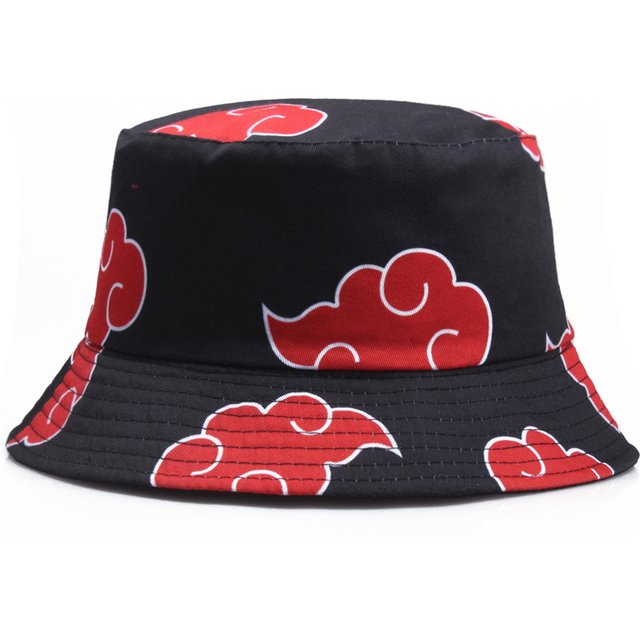 Outdoor Sunscreen Bucket Hat Men's Japanese Art Cartoon Print Cloud Fisherman Women's Basin Cap