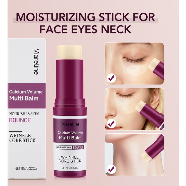 1-3PCS Korean Calcium Volume Multi Balm Stick Anti-Wrinkle Collagen Deep Moisturizing Stick For Lip Neck Face Eye Cream Skincare