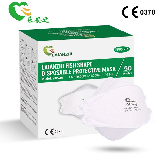 FFP3 Fish Face Mask Protection CE Approved Individual Pack Soft Adjust Headband Foldable Masks reusable Adult Respirator