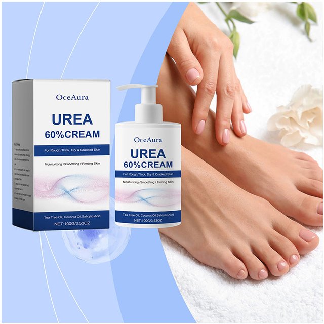 OceAura 60% Urea Moisturizing Foot Cream Relieve Drying Cracked Heel Repair Soft Remove Calluses Dead Skin Hand Foot Skin Care