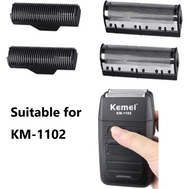 All New KEMEI KM-1102 4Pcs Hair Clipper Trimmer Shaver Replacable Knife Heads Knife Head Covers
