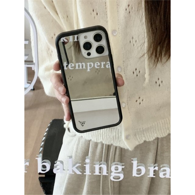 Wildflower Multifunctional Mirror Wf Cases Phone Case for iPhone 16 15 14 13 12 17 18 Pro Max Plus Girl Makeup Mirror Face Cover