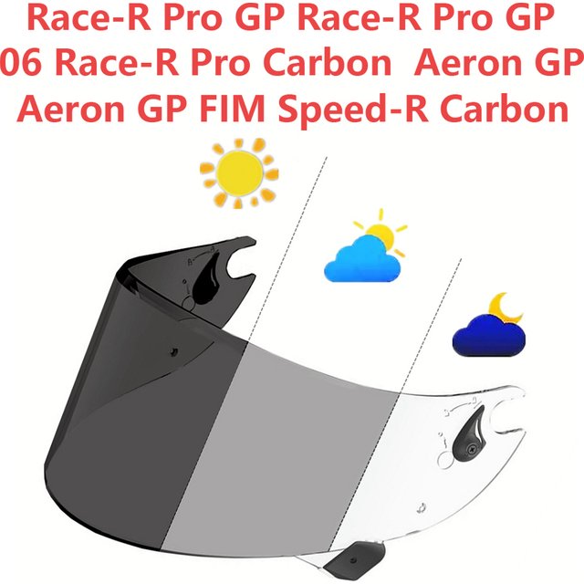 Visière photochromique pour SHARK Race R Pro GP Speed-R Carbon Race-R Pro Carbon Aeron GP casque bouclier facial Visière Moto remplacement