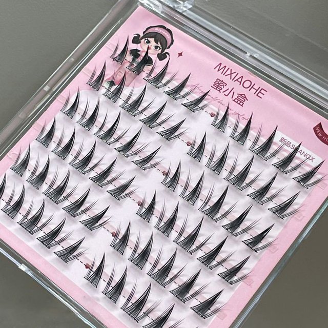Natural DIY Lash Extension Manga Korean Style 11-13mm DIY W Shaped Cluster Segmented Lashes for Eye Makeup Eyelashes Supplies