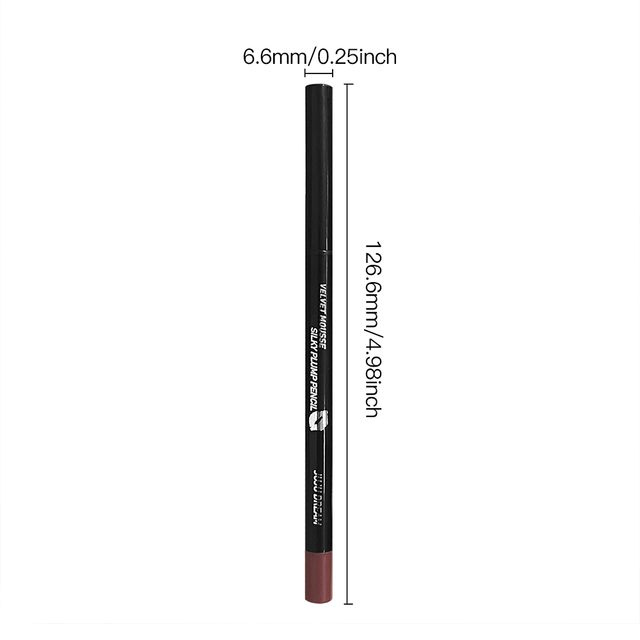 Waterproof Matte Lipliner Pencil Red Contour Tint Lipstick Long Lasting Non-stick Cup Moisturising Lips Makeup 5 Colors