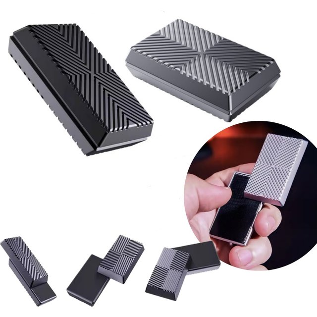Unlimited EDC Mechanical Alloy Fingertip Gyroscope Push Plate Trendy Decompression Metal Coin Handle Stress Relief Gift