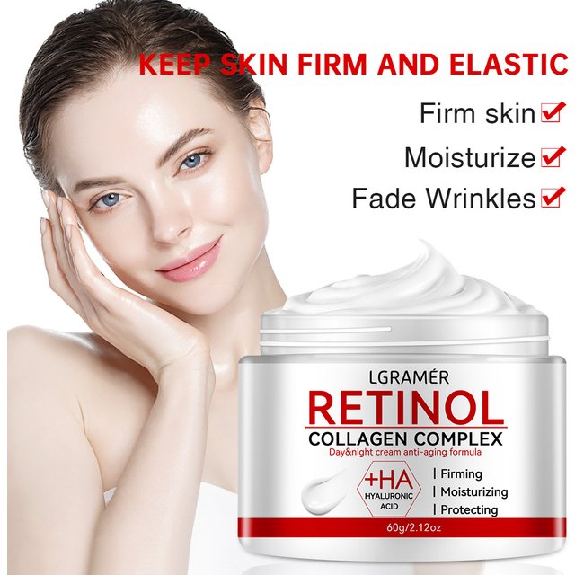 Retinol Wrinkle Removing Cream Anti Aging Firming Lifting Fade Fine Lines Whitening Moisturizing Brightening Skin Care Cosmetic