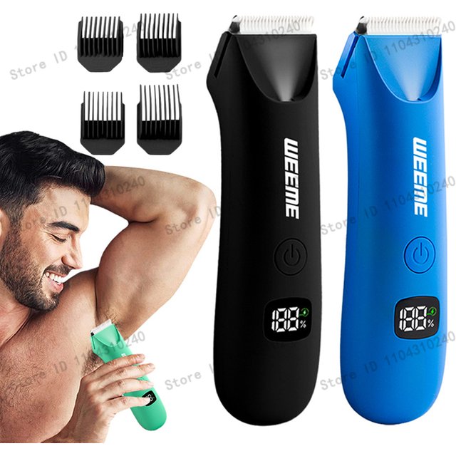 Body Hair & Pubic Hair Trimmer for men & Women, Painless Electric Body & Bikini Shaver | Waterproof, Type-C Rechargeable Razor