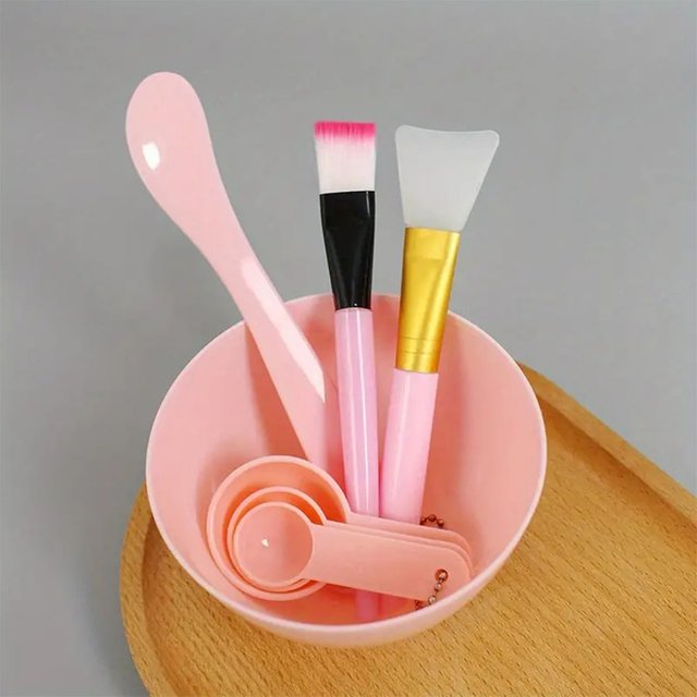 7pcs/Set DIY Face Mask Mixing Tools - Facial Applicator Spatula Mask Bowl Spoons -Applying Masks And Skin Care Products