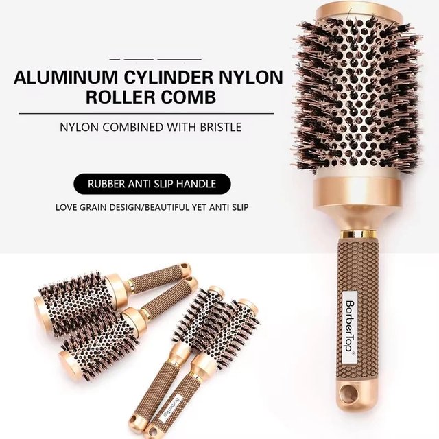 Pro Salon Curling Round Hairbrush Women Hairdressing Styling Tool Barbershop Accessories
