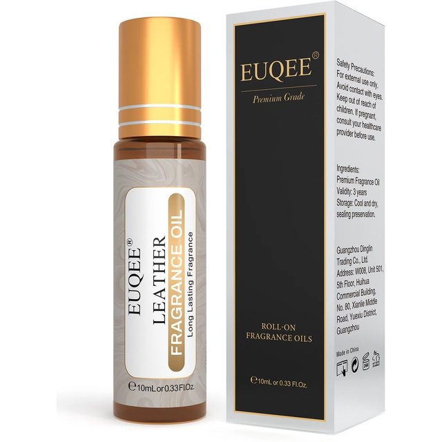 EUQEE 3pcs/1pcs Men's Fragrance Oil Leather Sweet Tobacco Dragons Blood Vanilla Musk Oud Wood Coffee Aromatherapy Perfume Oils