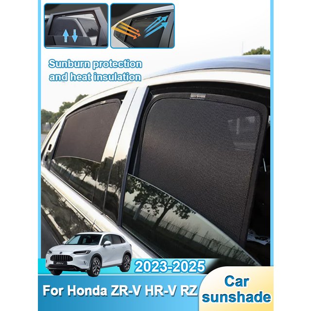 Auto Mesh Sunshade For Honda ZR-V ZRV ZR V HR-V RZ 2023 2024 2025 Sunscreen Magnetic Shade Window Sun Visor Car Tool Accessories