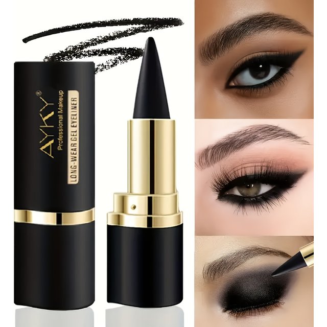 4 colors Matte Gel Eyeliner,Colors Solid Matte Black Eyeliner Cream,Waterproof,Anti Discoloration Eyeliner Makeup For Beginners