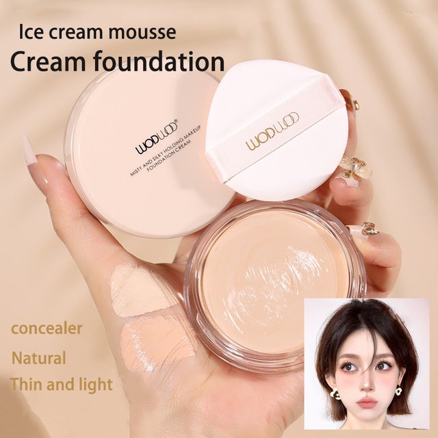 Mousse Foundation Cream Cushion Compact Moisturizing Lasting Waterproofing Concealer High Coverage Foundation Korean Makeup Base