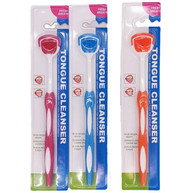 1pcs Silicone Tongue Scraper Color Random Non-slip Handle Tongue Soft Brush Oral Care Cleaner Fresh Breath Tongue Remove Odor