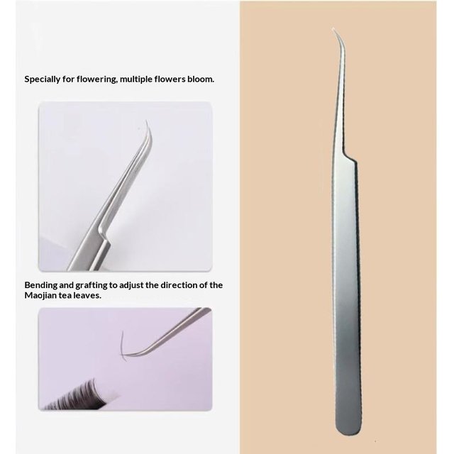 ✨ Stainless Steel Eyebrow False Eyelashes Tweezers Lashes Extension Nail Makeup Tool High Quality Fine Tip Profession Tweezer