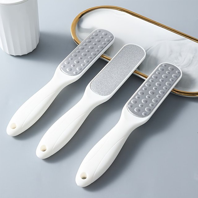 1/2PCS Stainless Steel Double-Sided Foot File Remove Calluses Exfoliation Dead Skin Feet Household Bathroom Foot Care Supplies