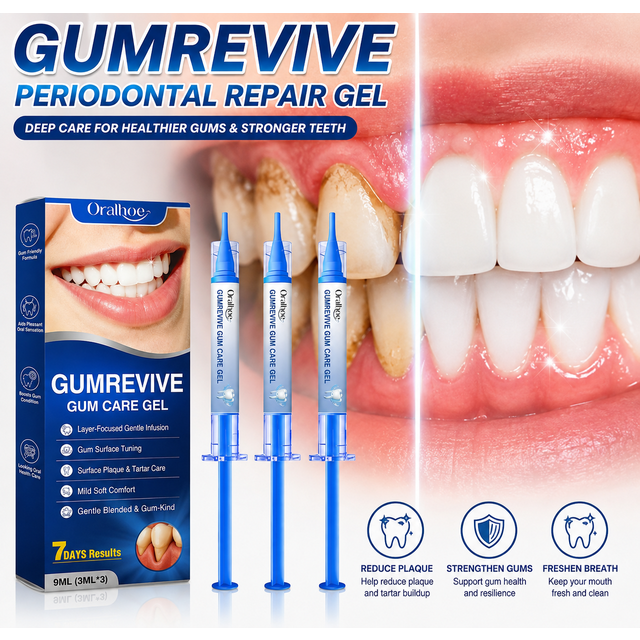 GumRevive Advanced Gum Care Gel Professional Periodontal Repair Deep Cleaning Teeth Stains Fresh Breath Gentle Oral Care