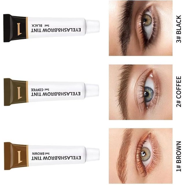 Eyelash & Eyebrow Dye Tint Kit Waterproof 15 Mins Fast Dye Brow Enhance Brow Dye Lash Long Lasting Permanent Makeup Tools