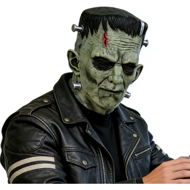 Masque de terreur Frankenstein, masque de démon monstre, masque de cosplay, masque facial anime science-fiction, accessoires de costume d'Halloween