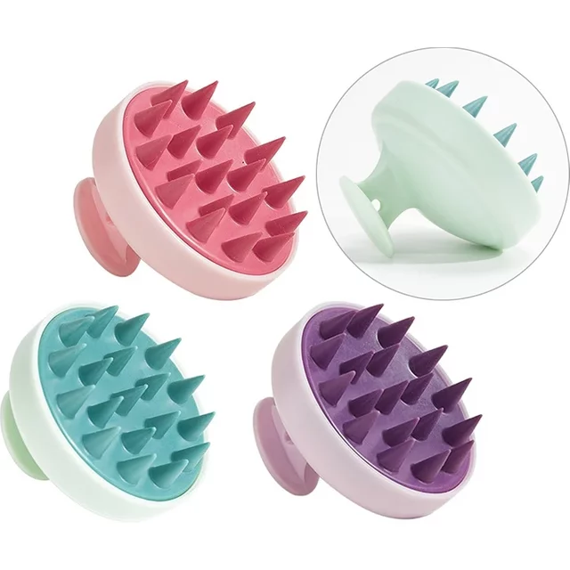 Silicone Shampoo Scalp Hair Massager Head Body Scalp Massage Brush Comb Hair Washing Comb Shower Brush Bath Spa Massage Brush