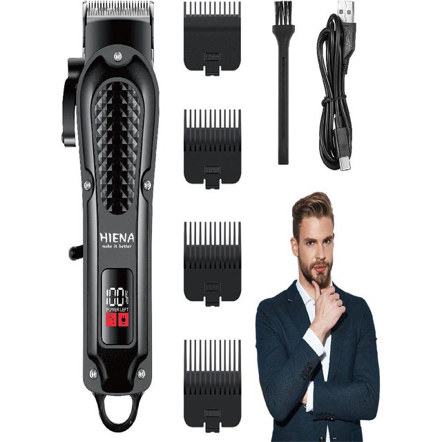 Hiena HYN-212 Electric Hair Clipper UBS Rechargeable Cordless Beard Trimmer Men Powerful Electric Hair Clipper Trimming Tool