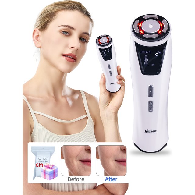 Home HIFU Ultrasonic Beauty EMS Microcurrent Facial Lift and Wrinkle Reduction Massage Rejuvenation Facial Care Beauty Tool