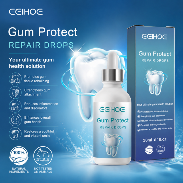 Gum Protect Repair Drops Strengthens Gum Attachment Relieves Oral Discomfort Oral Care For Teeth Brightening Serum