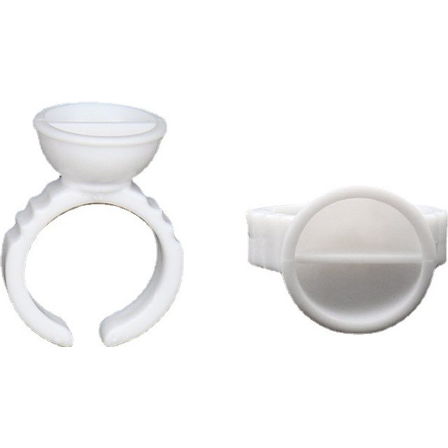 100pcs Eyelash Extension Glue Ring Cup Lash Lifting Adhesive Holder Pallet Tattoo Ink Pigment Cups Container Makeup Tool